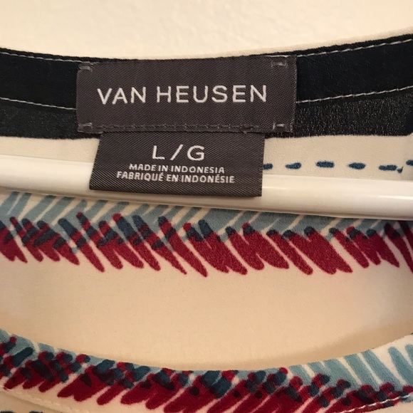 Van Heusen lightweight striped blouse size large - Picture 4 of 5